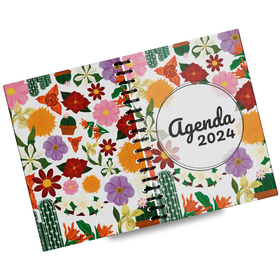 Portada y contraportada de la agenda
