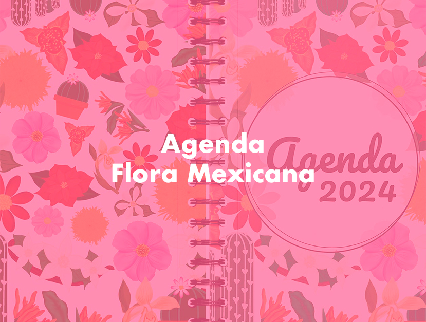 Portada de la agenda floral mexicana
