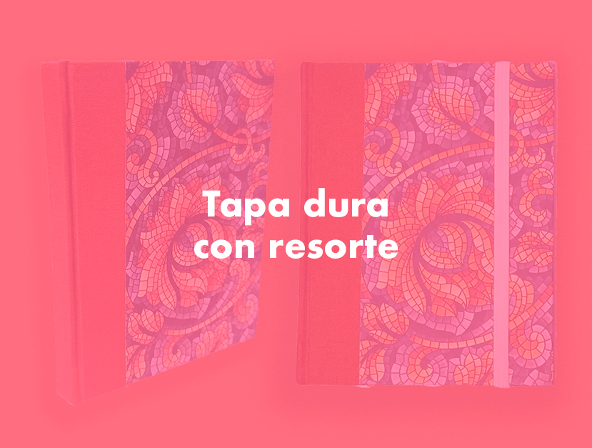 Encuadernación en tapa dura con resorte