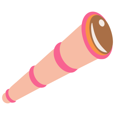 dibujo de un telescopio